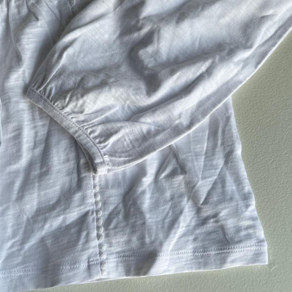 Boden White Embroidered Long Sleeve Top - Picture 6 of 7